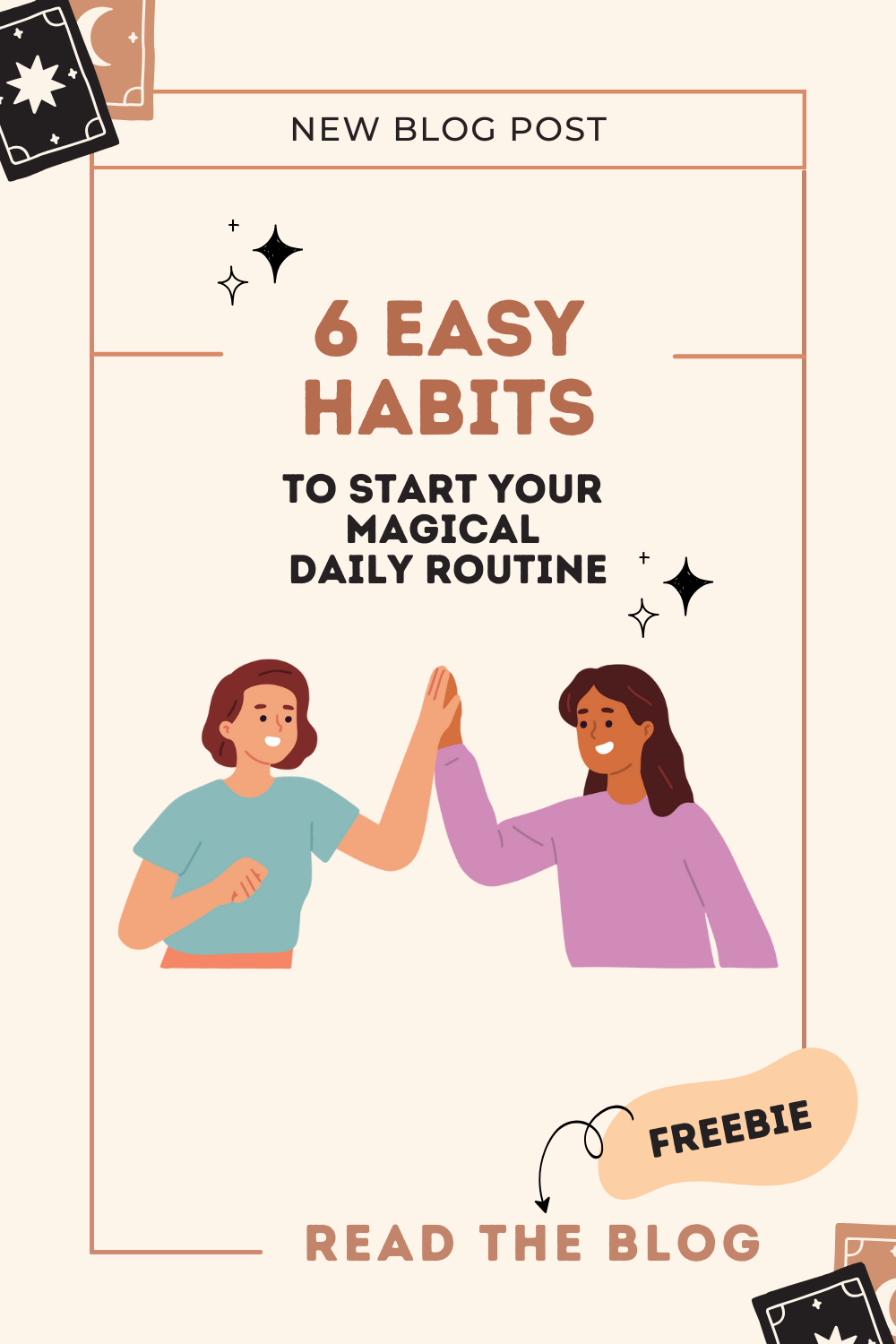 soft-toned visuals showing 6 magical daily habits for neurodivergent and witchy people â€” including morning moon check-ins, bedtime candle rituals, and more.