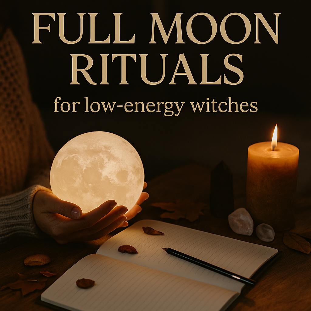Full Moon Rituals for Low-Energy Witches: Gentle Magic Without Overwhelm (2025 Guide)