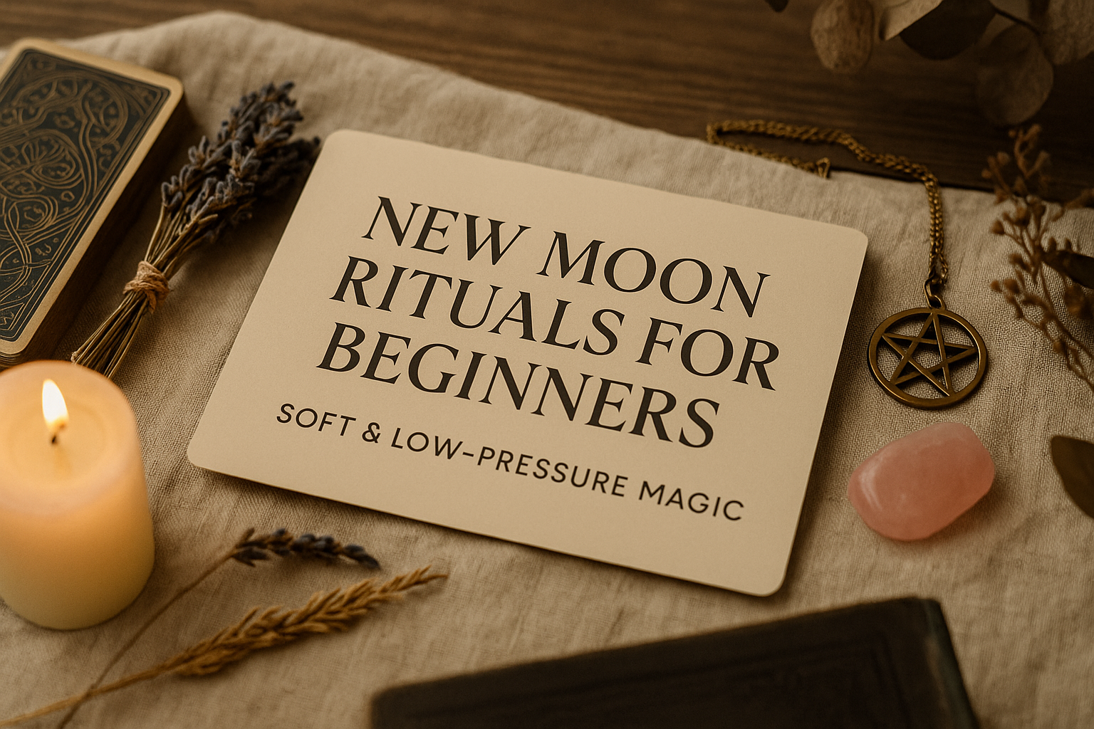 New Moon Rituals for Beginners: A Soft Guide for Neurodivergent and Lazy Witches
